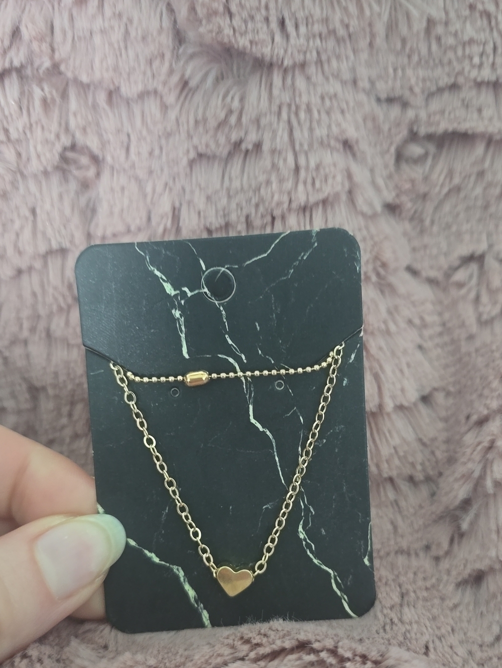 Gold Layered Heart Necklace - Women's Jewelry